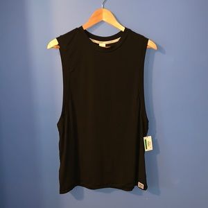Calvin Klein Sleepwear/Workout Top Black Large NWT